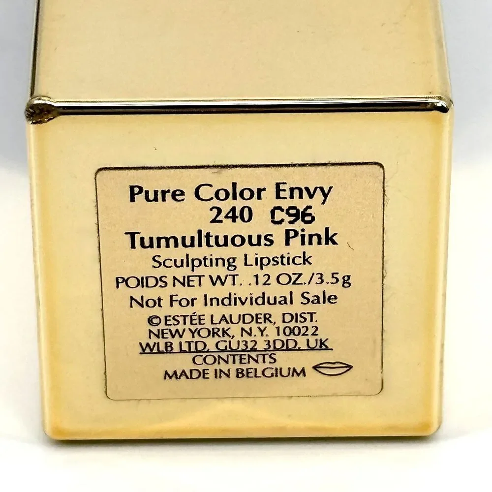 Pure Color Envy 240 Tumultuous Pink Sculpting Lipstick New .12 oz/3.5g FLAW